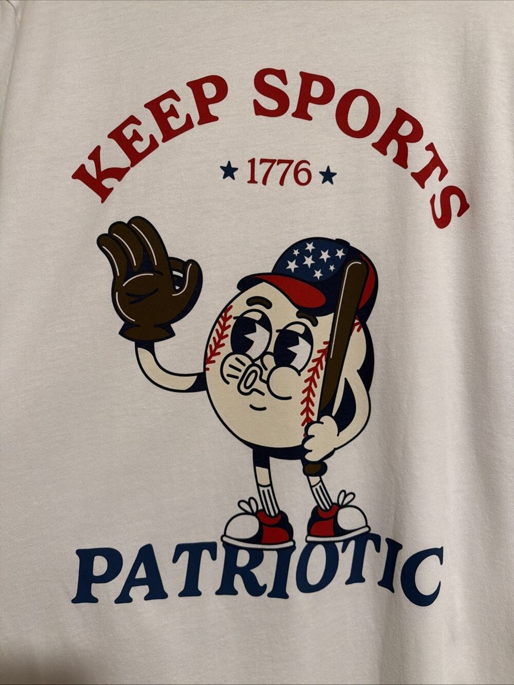 RARE NEW Turning Point USA Sports 1776 Shirt Charlie Kirk TPUSA Baseball Patriot